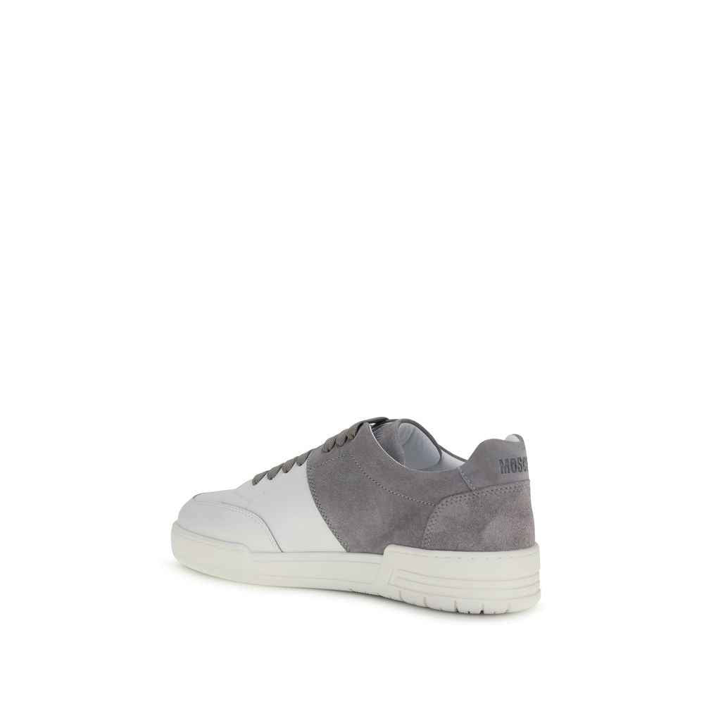 Moschino Multicolor Calf Leather Bos Taurus Low Top Sneakers