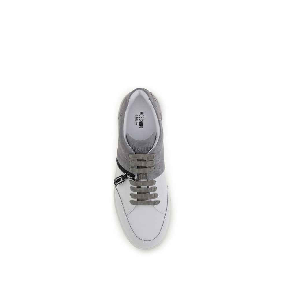 Moschino Multicolor Calf Leather Bos Taurus Low Top Sneakers