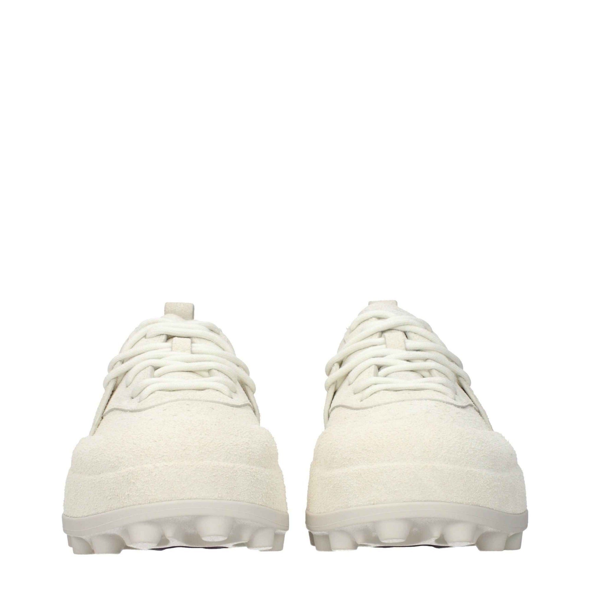 Jil Sander Beige Leather Sneakers