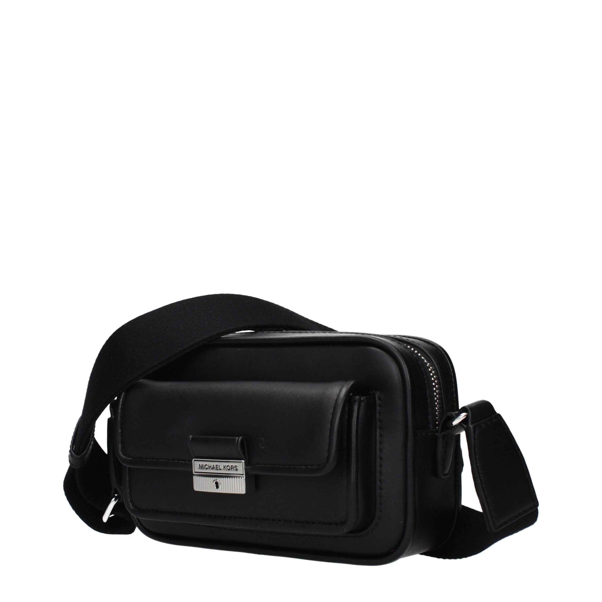 Michael Kors Black Leather Crossbody Bag