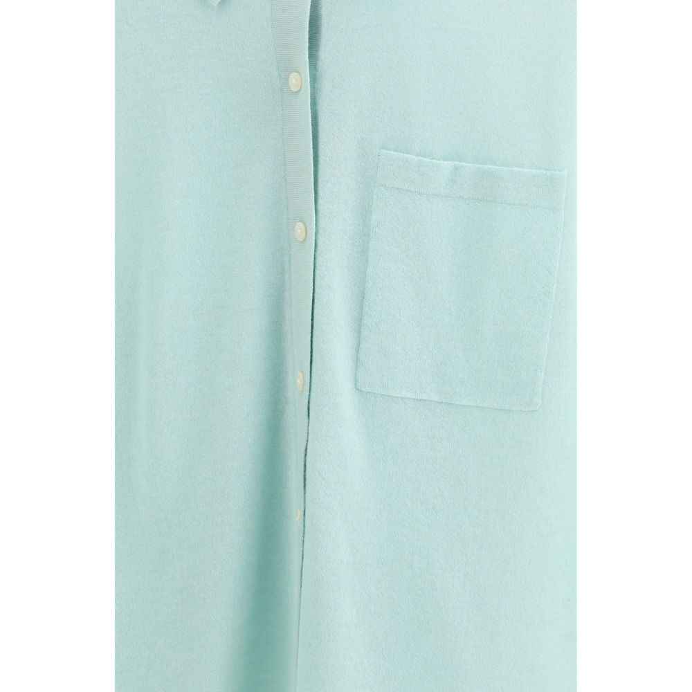 Guest in Residence Blue Cashmere Dress Shirt