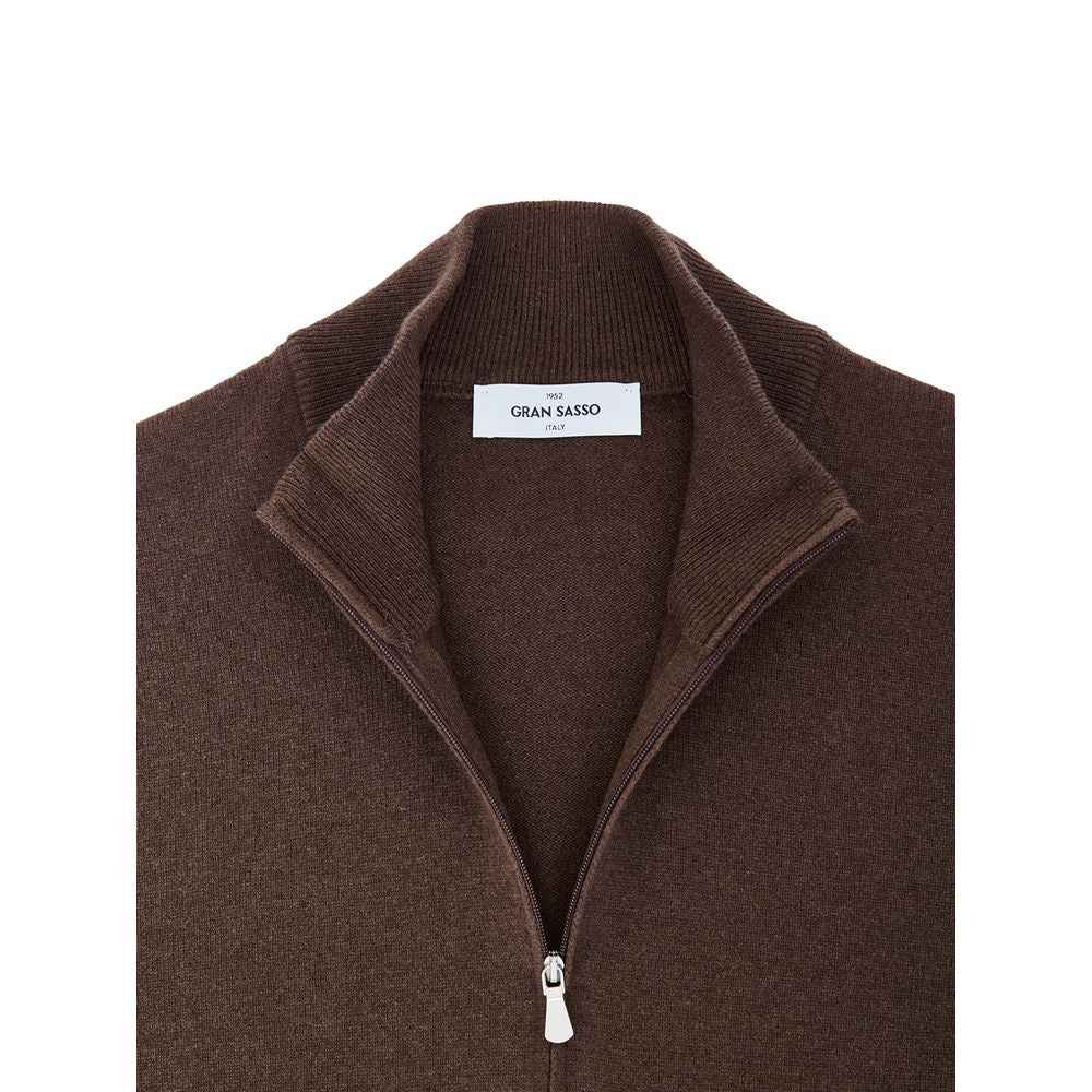 Gran Sasso Brown Wool Cardigan