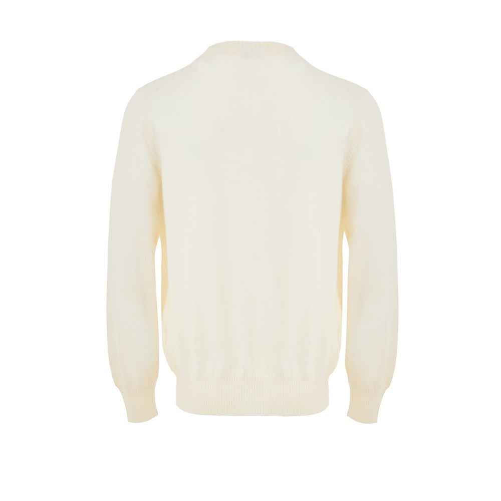 Gran Sasso White Wool Cardigan