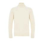 Gran Sasso White Wool Turtleneck