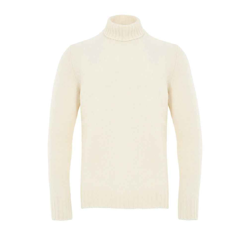 Gran Sasso White Wool Turtleneck