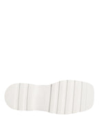 Dolce & Gabbana White Leather Chunky Sole Derby Shoes