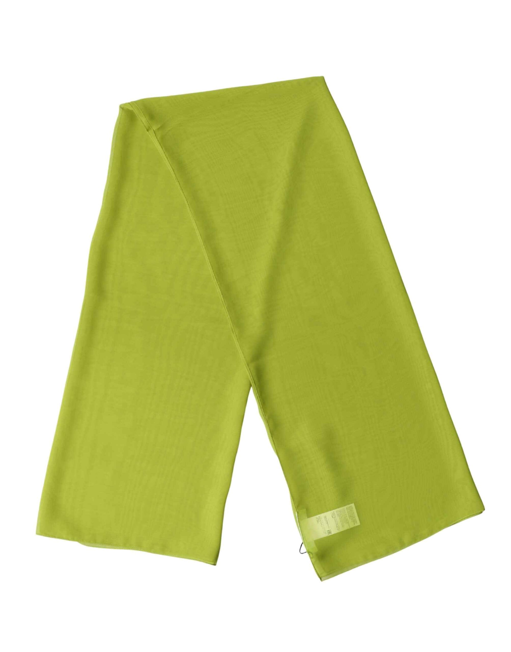 Dolce & Gabbana Yellow Green Neck Wrap Shawl Foulard 131cm x 99.5cm Scarf