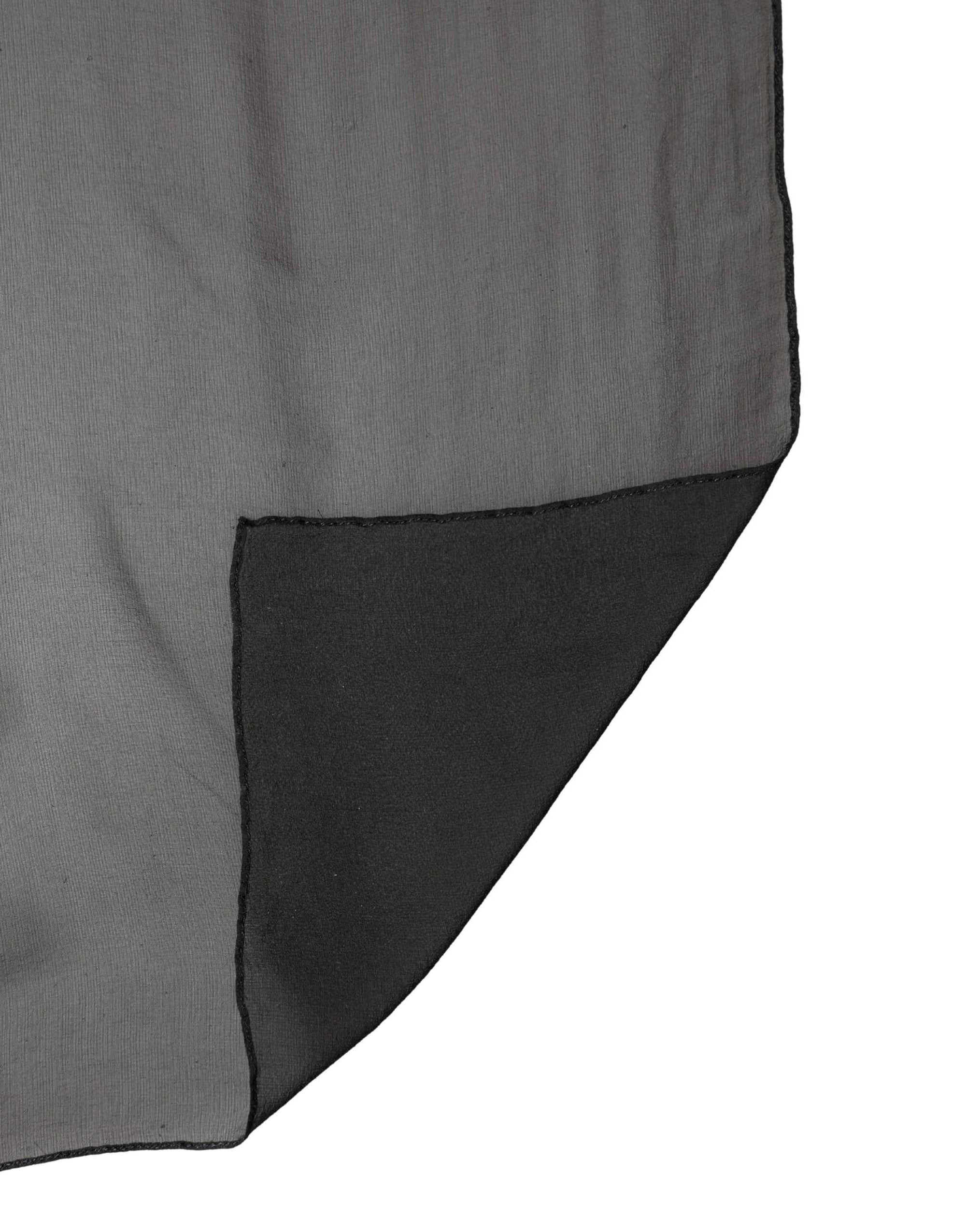 Dolce & Gabbana Black Silk Neck Wrap Shawl Stole 167cm x 126cm Scarf