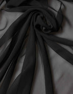 Dolce & Gabbana Black Silk Neck Wrap Shawl Stole 167cm x 126cm Scarf