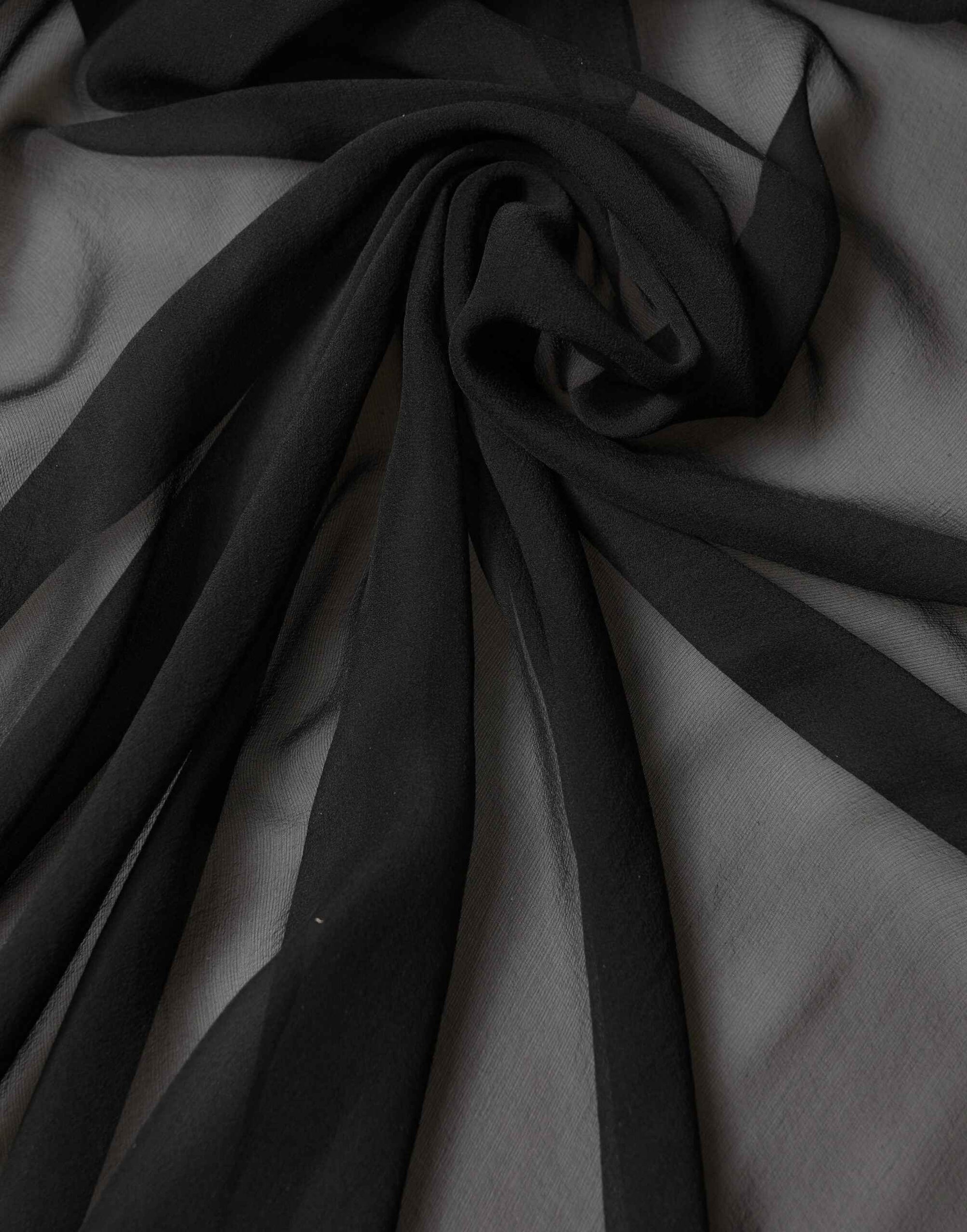 Dolce & Gabbana Black Silk Neck Wrap Shawl Stole 167cm x 126cm Scarf