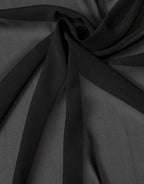 Dolce & Gabbana Black Silk Neck Wrap Shawl Stole 200cm x 64cm  Scarf