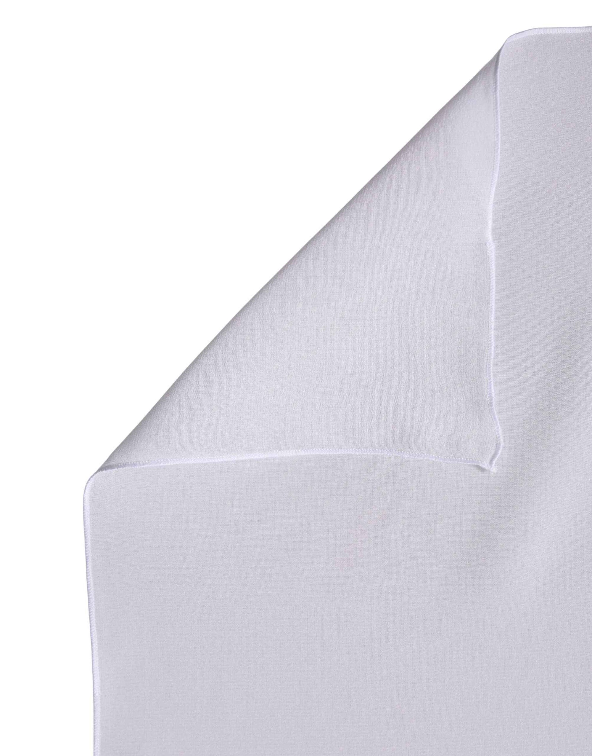 Dolce & Gabbana White Silk Neck Wrap Shawl Stole 200cm x 64cm  Scarf