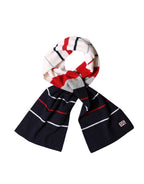 Dolce & Gabbana Multicolor Stripes Shawl Neck Wrap 119cm x 20cm  Scarf