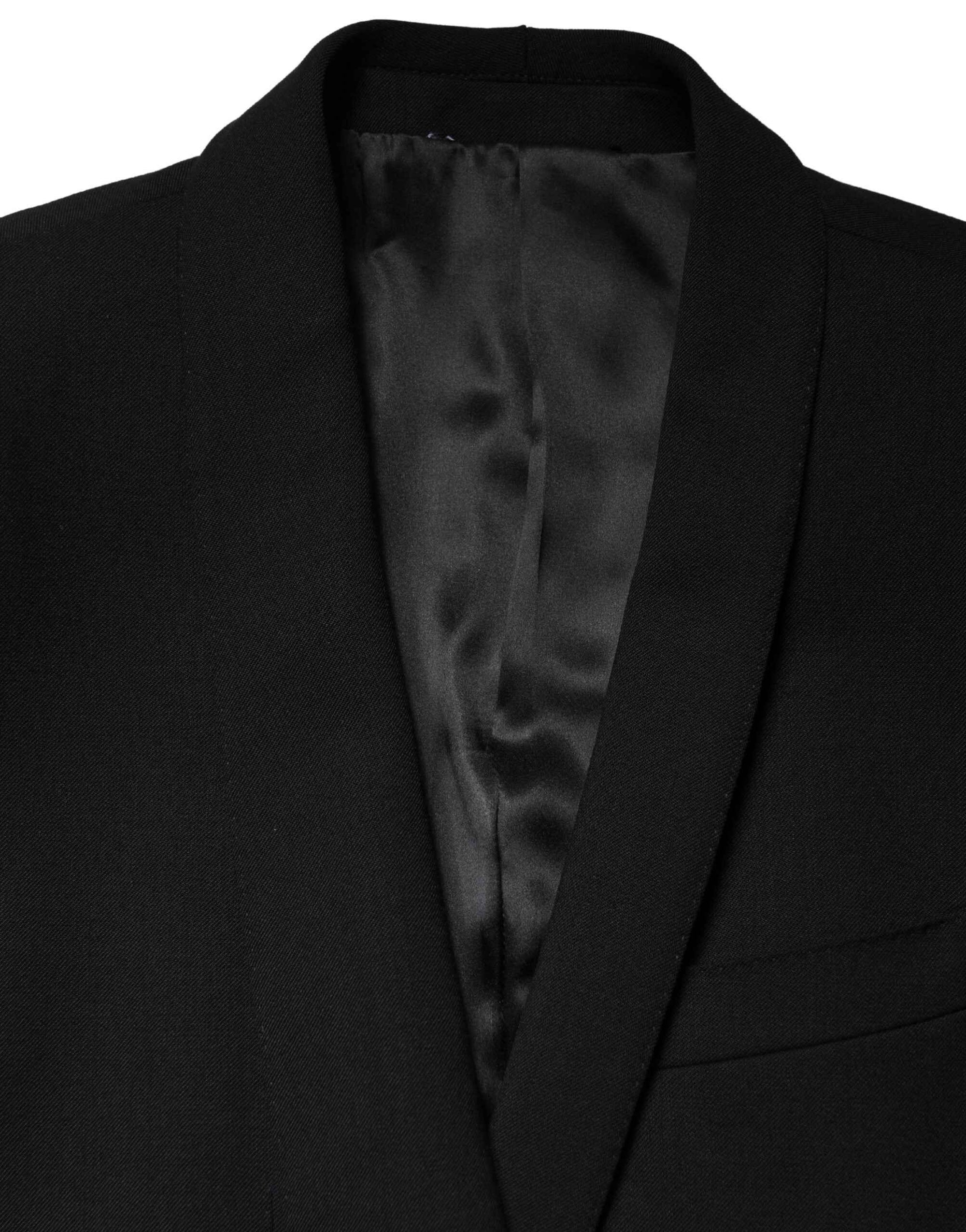 Dolce & Gabbana Black Embellished Single Breasted Blazer