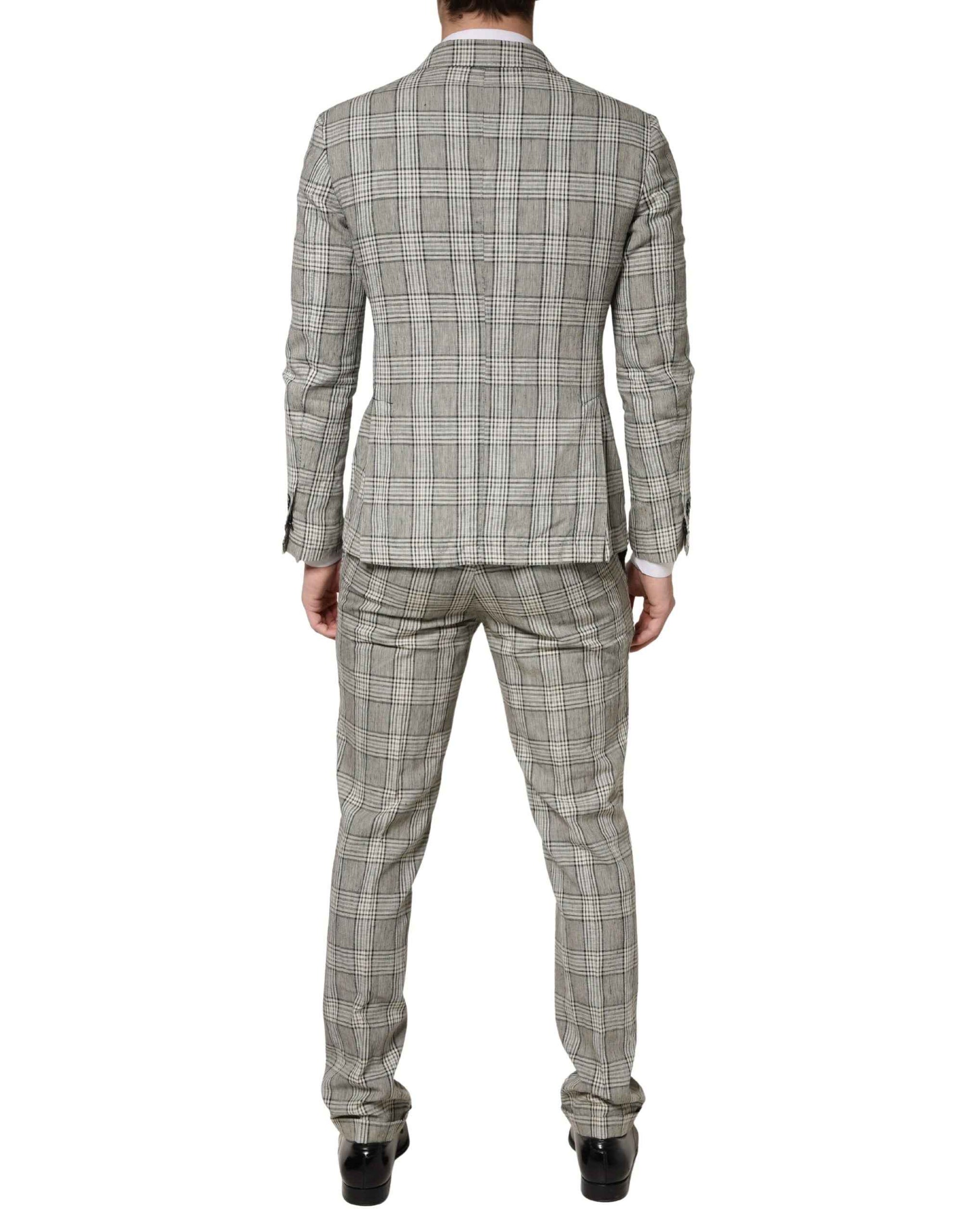 Domenico Tagliente Gray Single Breasted Formal 2 Piece Suit