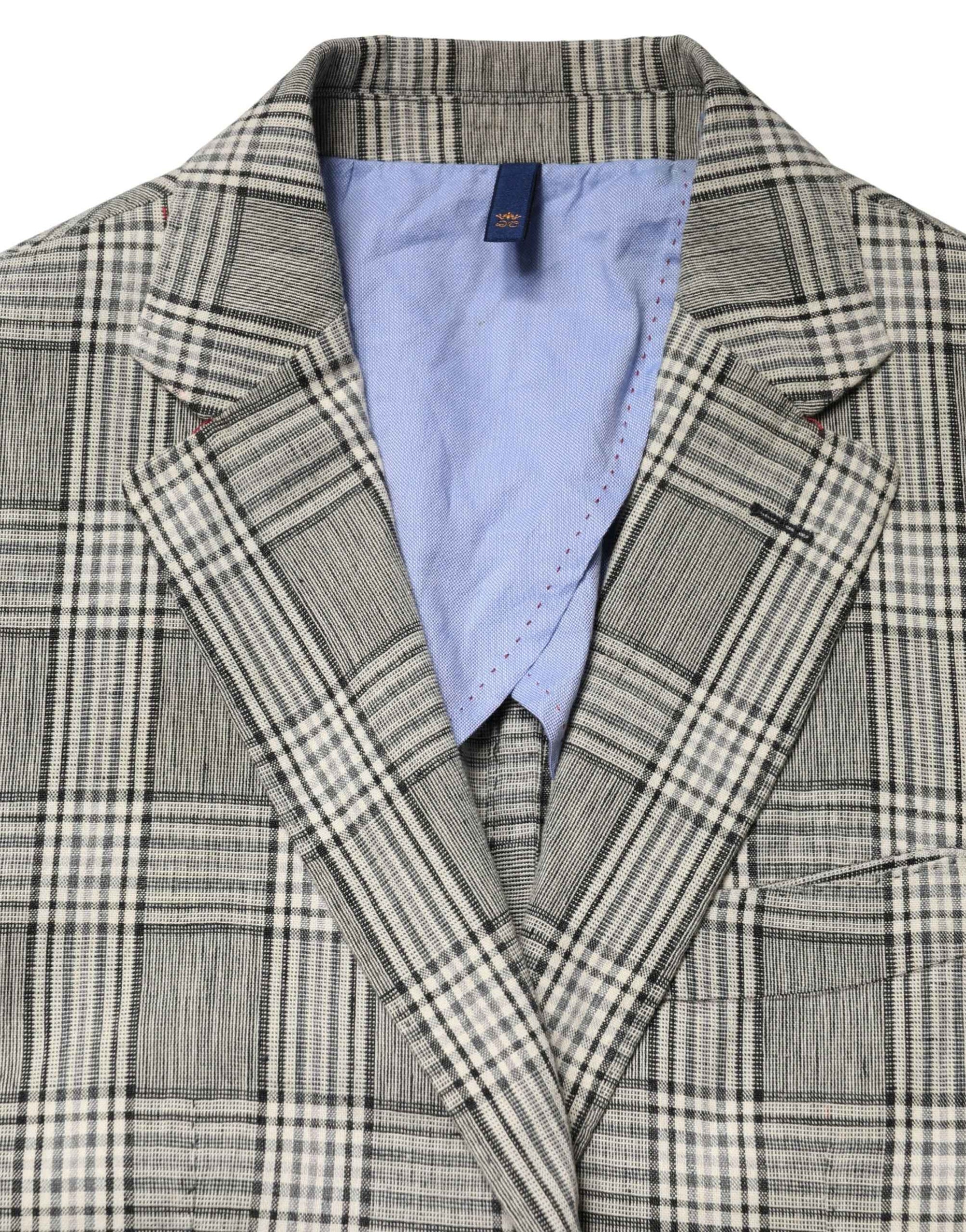 Domenico Tagliente Gray Single Breasted Formal 2 Piece Suit