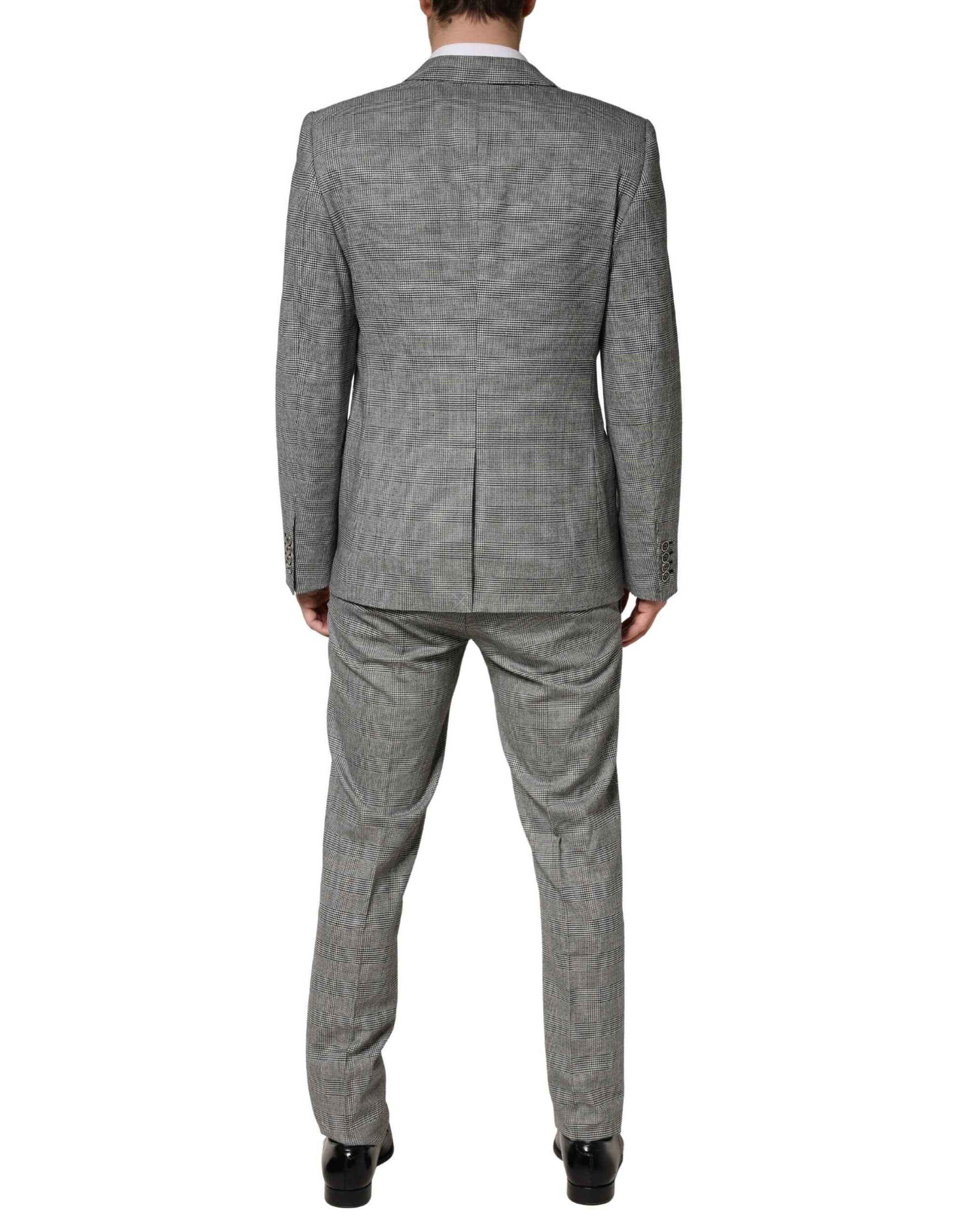Dolce & Gabbana Gray MARTINI Single Breasted Formal 2PC Suit