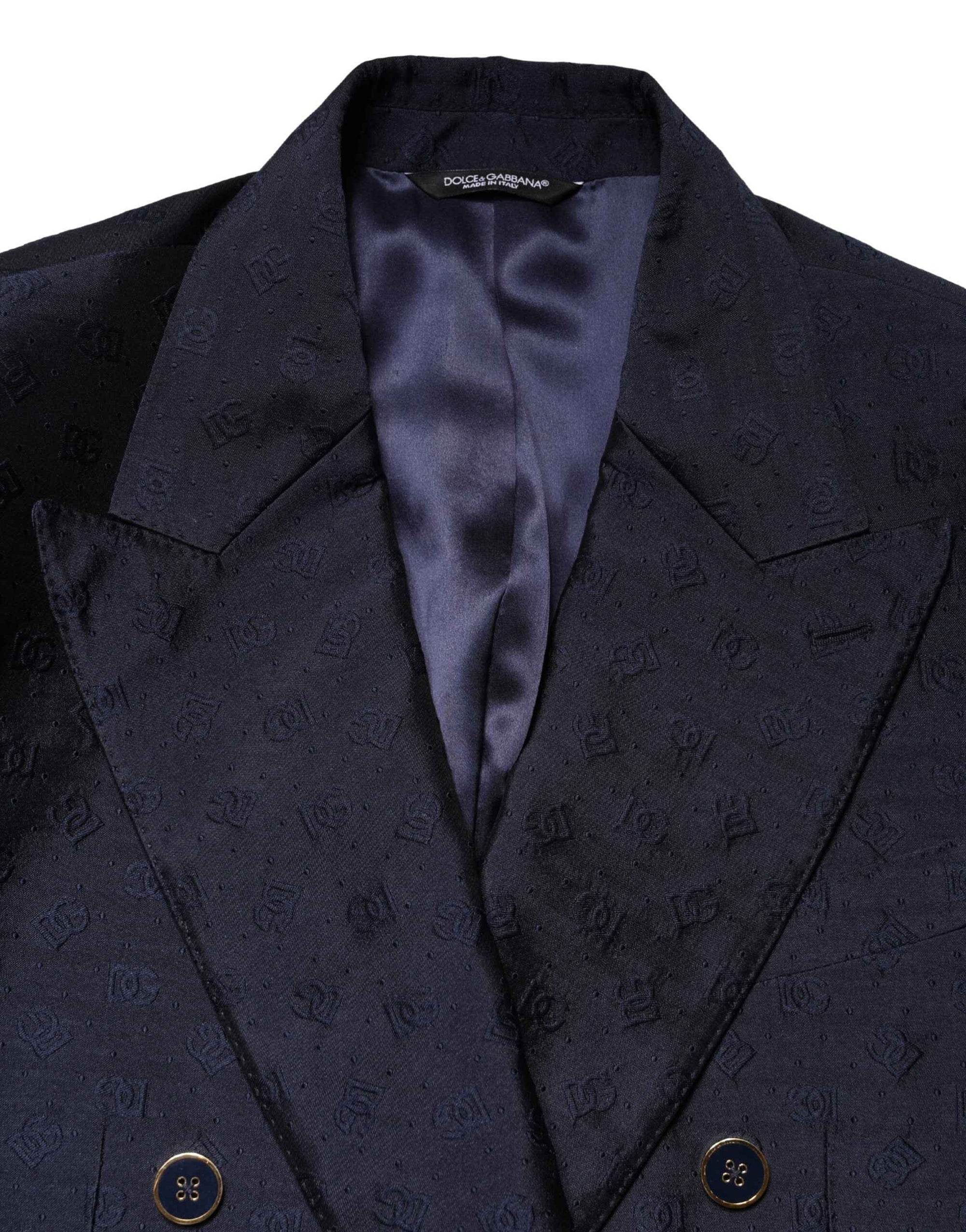 Dolce & Gabbana Dark Blue Double Breasted SICILIA 2 PC Suit