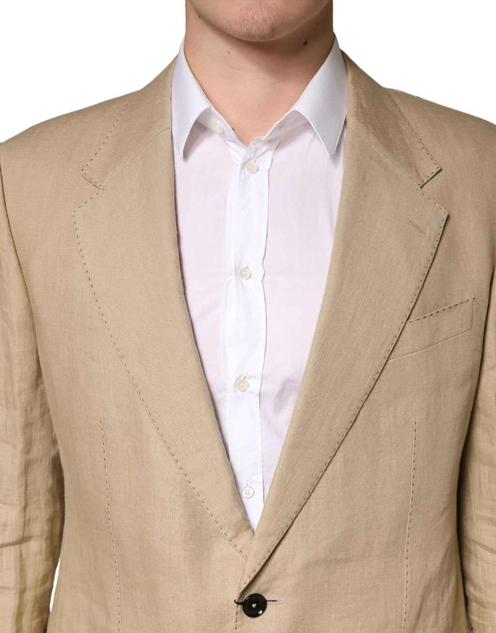 Dolce & Gabbana Beige TAORMINA Single Breasted Formal 2 Piece Suit