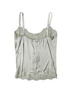 Dolce & Gabbana Light Green Floral Lace Lingerie Top Underwear