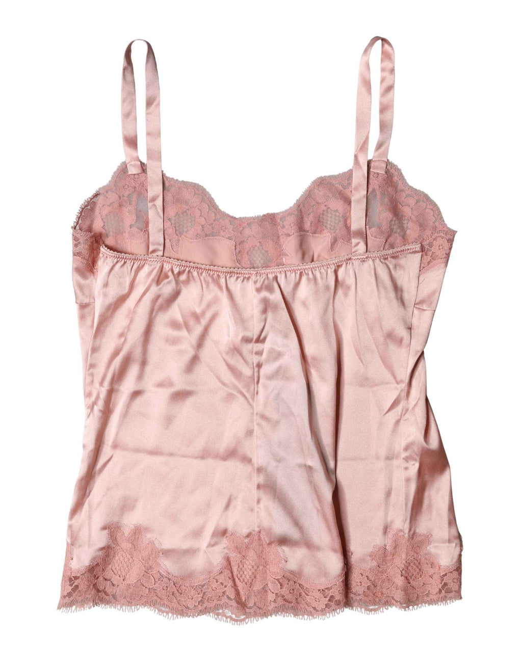 Dolce & Gabbana Light Pink Floral Lace Lingerie Top Underwear