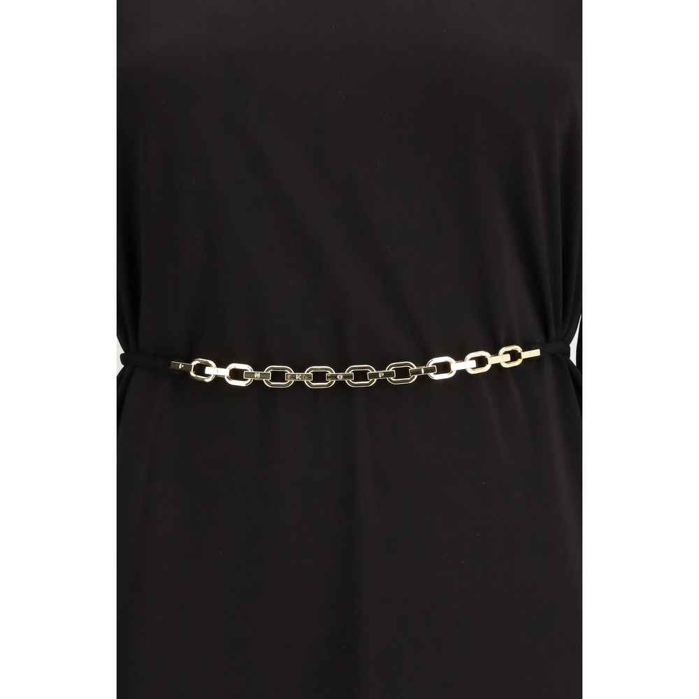 PINKO Black Acetate Casual Dress