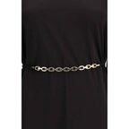 PINKO Black Acetate Casual Dress