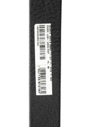 Dolce & Gabbana Black Leather Silver Chain Waist Men Belt