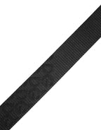 Dolce & Gabbana Black Logo Monogram Silver Metal Buckle Belt