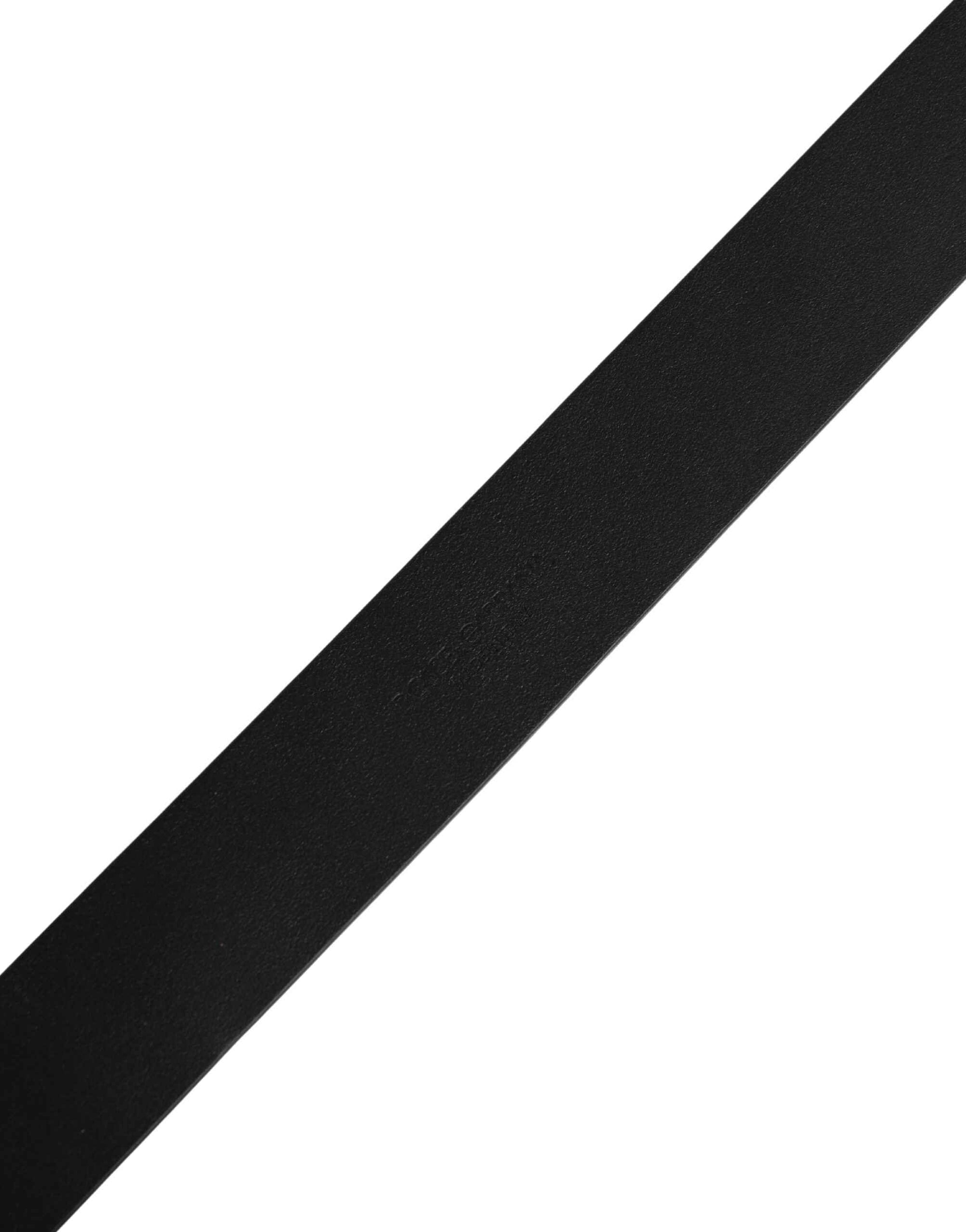 Dolce & Gabbana Black Calf Leather Gold Metal Buckle  Belt