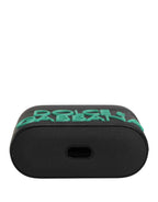 Dolce & Gabbana Black PVC Embossed Logo Flip Holder Women Airpods Case