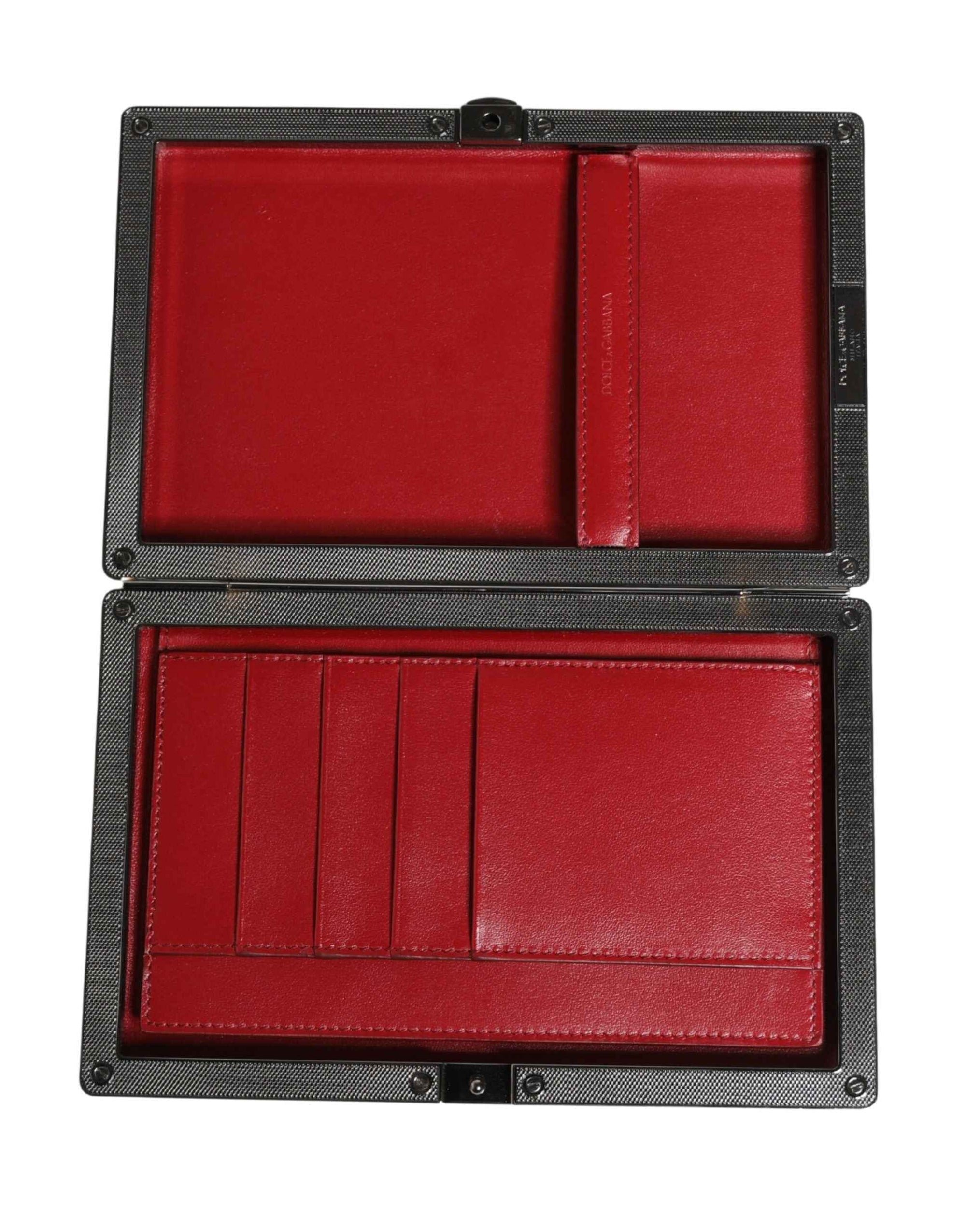 Dolce & Gabbana Beige Velvet Calf Leather Clutch Evening Women Purse Bag