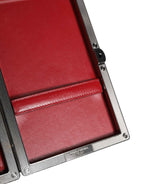 Dolce & Gabbana Beige Velvet Calf Leather Clutch Evening Women Purse Bag