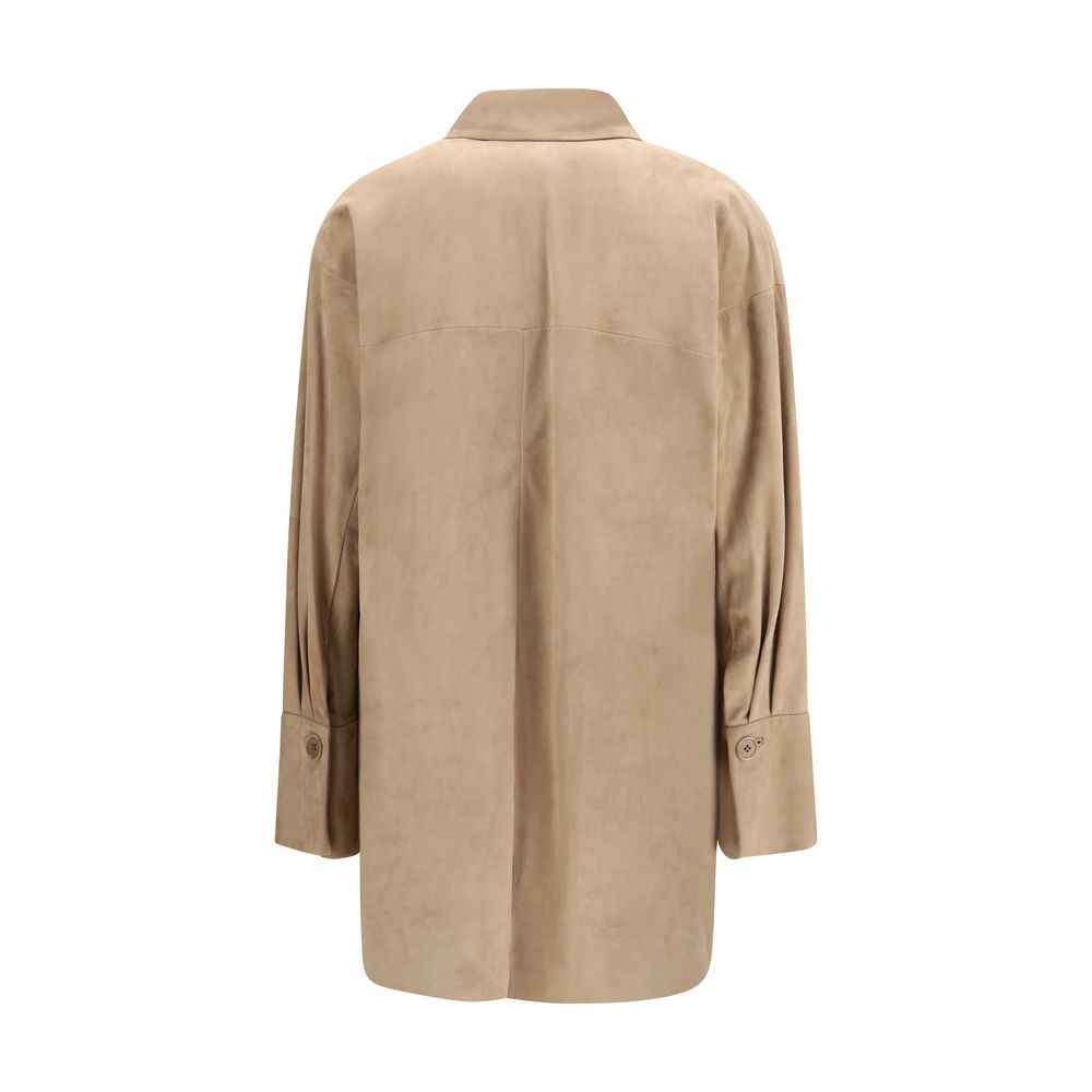 Salvatore Santoro Beige Lamb Ovis Aries Aries Shirt