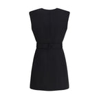 Balmain Black Wool Cocktail Dress