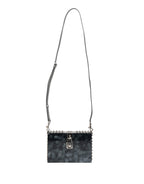 Dolce & Gabbana Black Acrylic Plexiglass Studded DOLCE BOX Clutch Bag