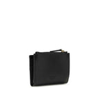 PINKO Black Calf Leather Bos Taurus Wallet