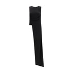 Ami Paris Black Viscose Cocktail Dress