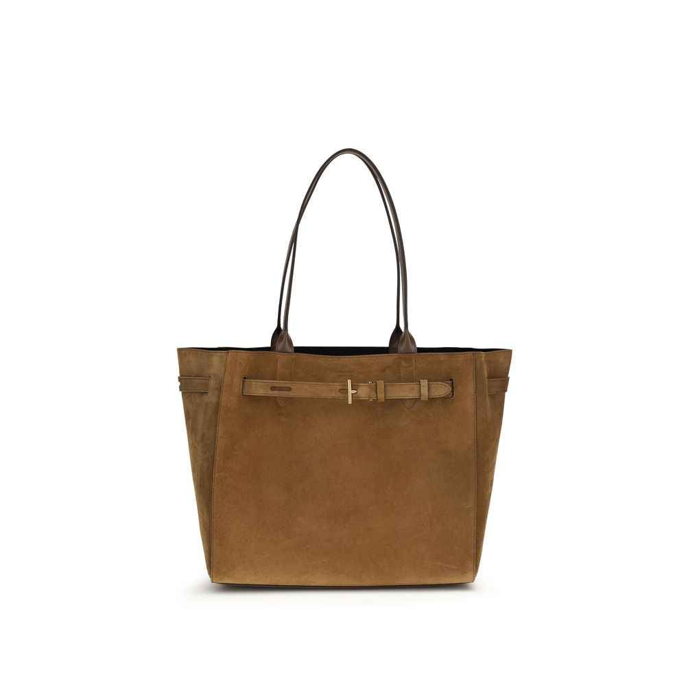 Tom Ford Brown Calf Leather Bos Taurus Shoulder Bag