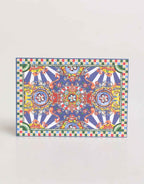 Dolce & Gabbana Multicolor Carretto Siciliano Envelope Post Card Holder