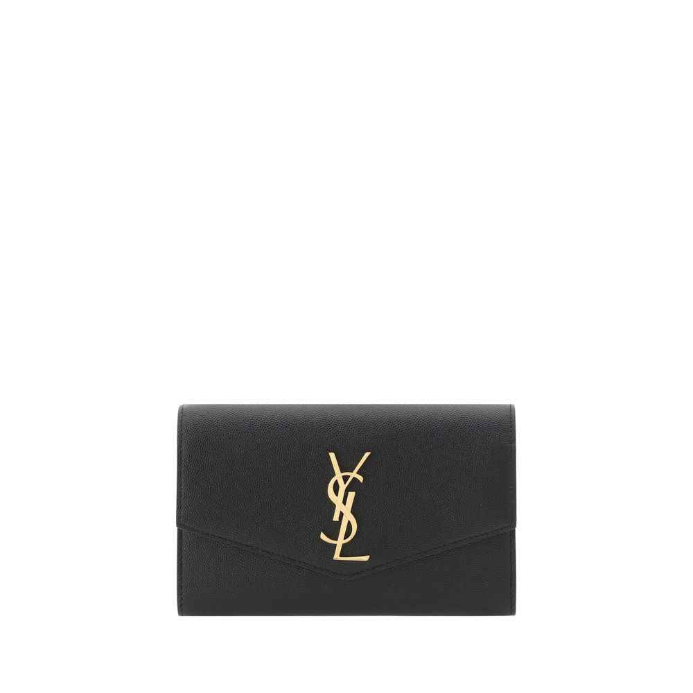Saint Laurent Black Calf Leather Bos Taurus Shoulder Bag
