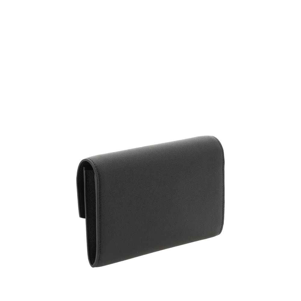 Saint Laurent Black Calf Leather Bos Taurus Shoulder Bag