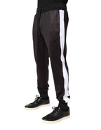Dolce & Gabbana Brown Polyester Skinny Jogger Trouser Pants