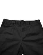 Dolce & Gabbana Black Cotton Skinny Men Dress Trouser Pants
