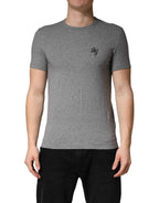 Dolce & Gabbana Gray DG Logo Crew Neck Men Underwear T-shirt