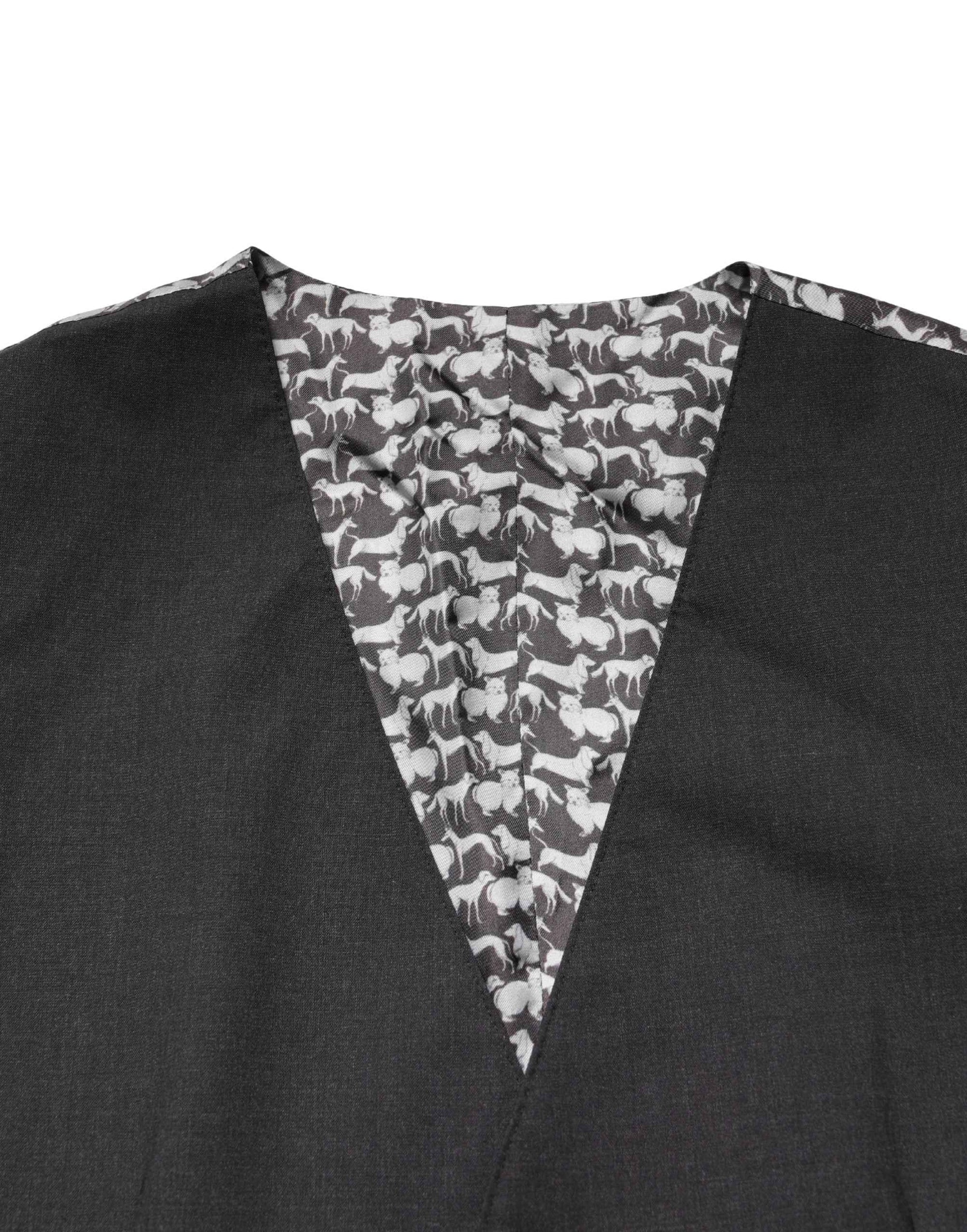 Dolce & Gabbana Black Wool Dress Men Formal Waistcoat Vest