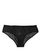 Dolce & Gabbana Black Nylon Stretch Mid Waist Brief Underwear