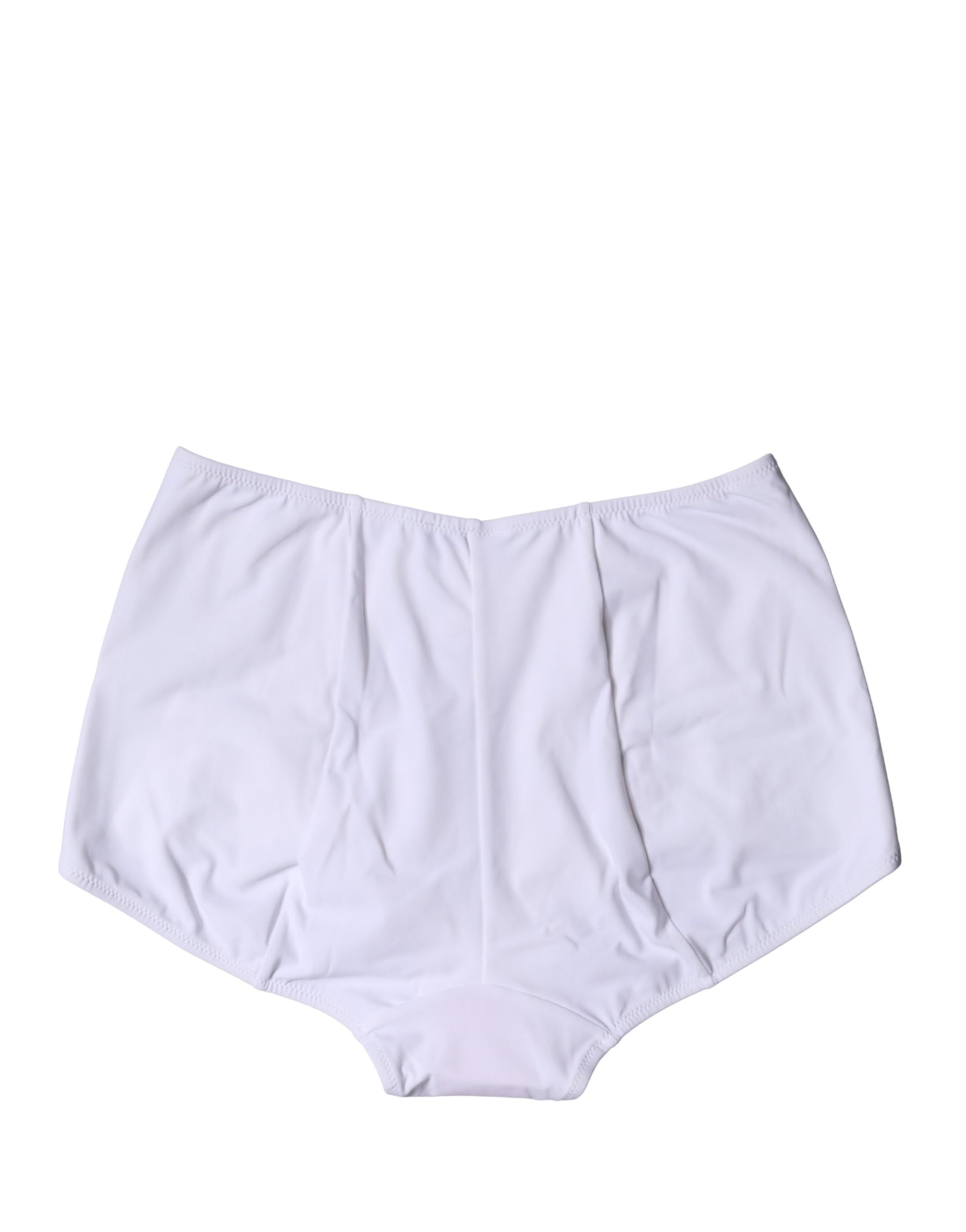 Dolce & Gabbana White Logo Girdle High Waist Panty Underwear