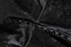 Dolce & Gabbana Black Silk Lace Trim Lingerie Top Underwear