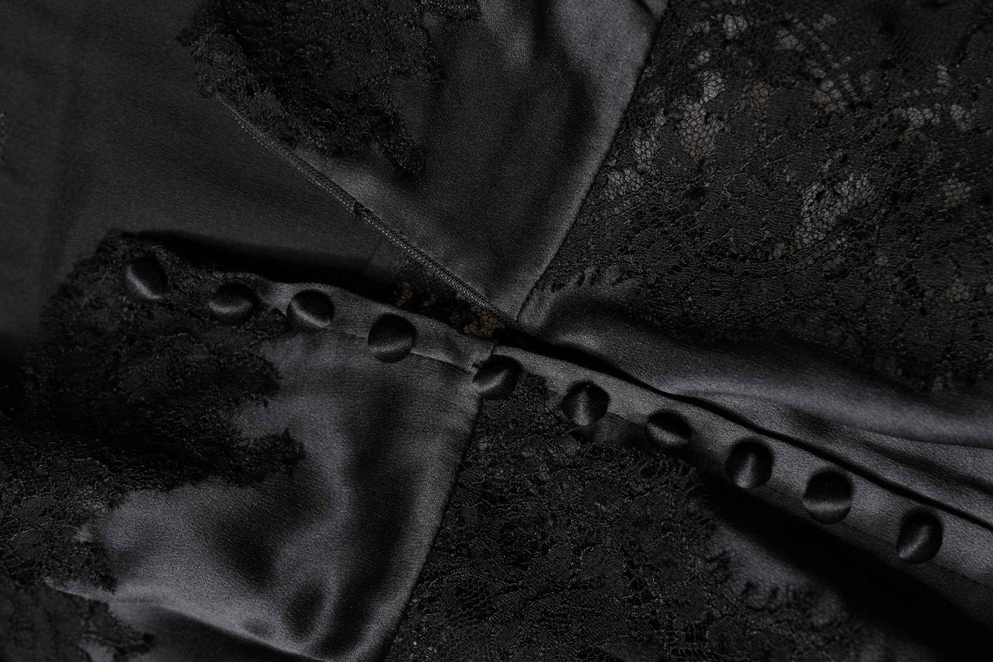 Dolce & Gabbana Black Silk Lace Trim Lingerie Top Underwear